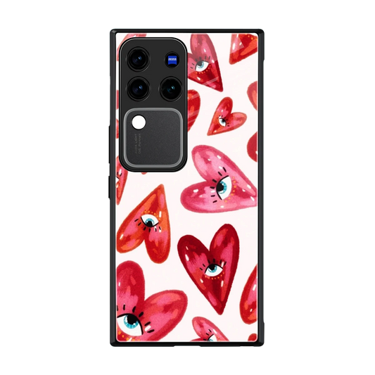 Lash Love back phone cover | glass case forvivo v30 pro