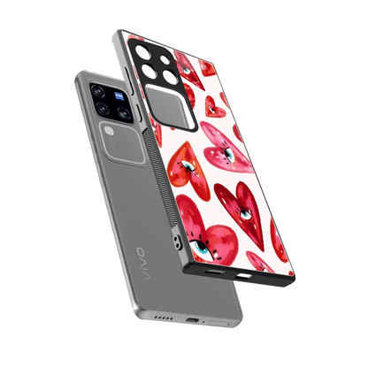 Lash Love sleekvivo v30 pro cover with tempered glass back and TPU edges