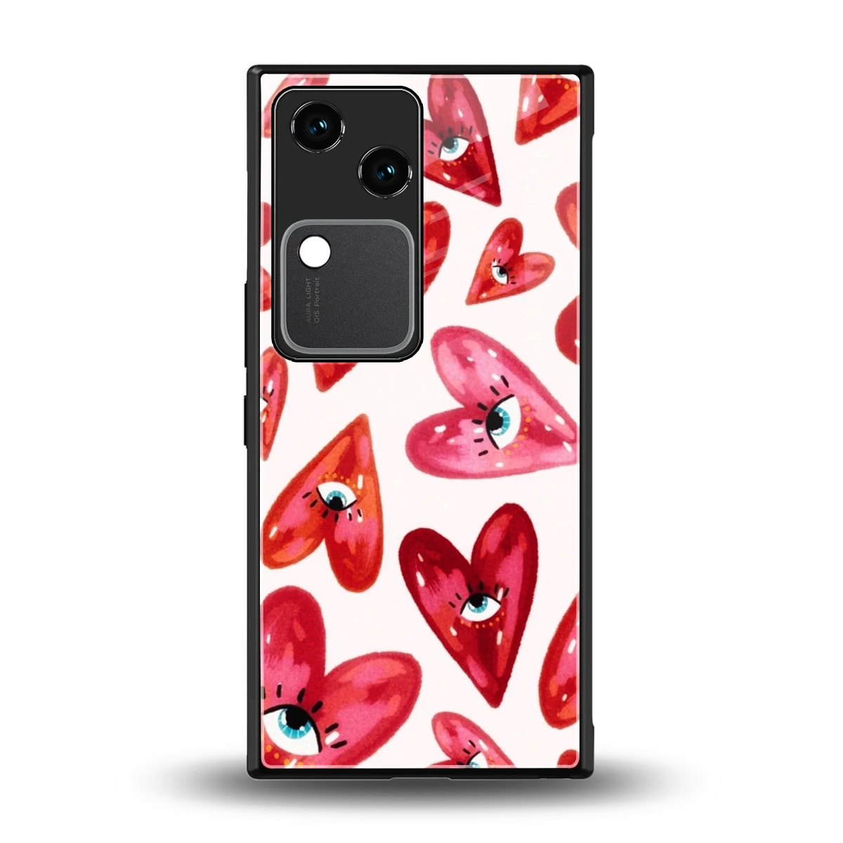 Lash Love back phone cover | glass case for vivo v30