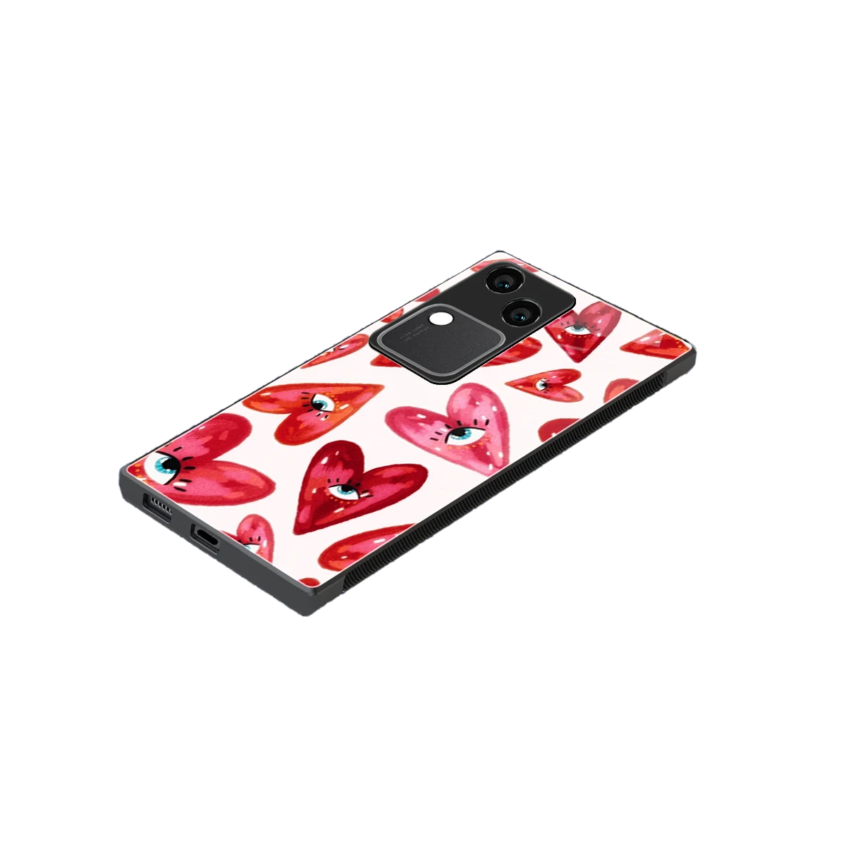 Lash Love stylish phone case for vivo v30 | glossy glass and slim fit