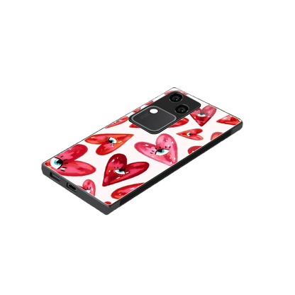 Lash Love stylish phone case for vivo v30 | glossy glass and slim fit
