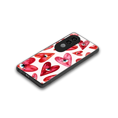 Lash Love stylish phone case for vivo v40e | glossy glass and slim fit