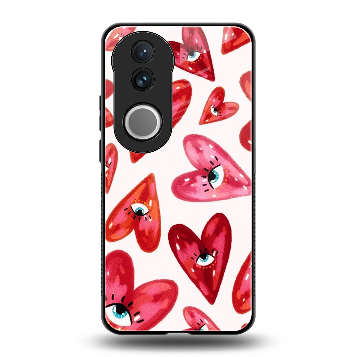 Lash Love back phone cover | glass case for vivo v50