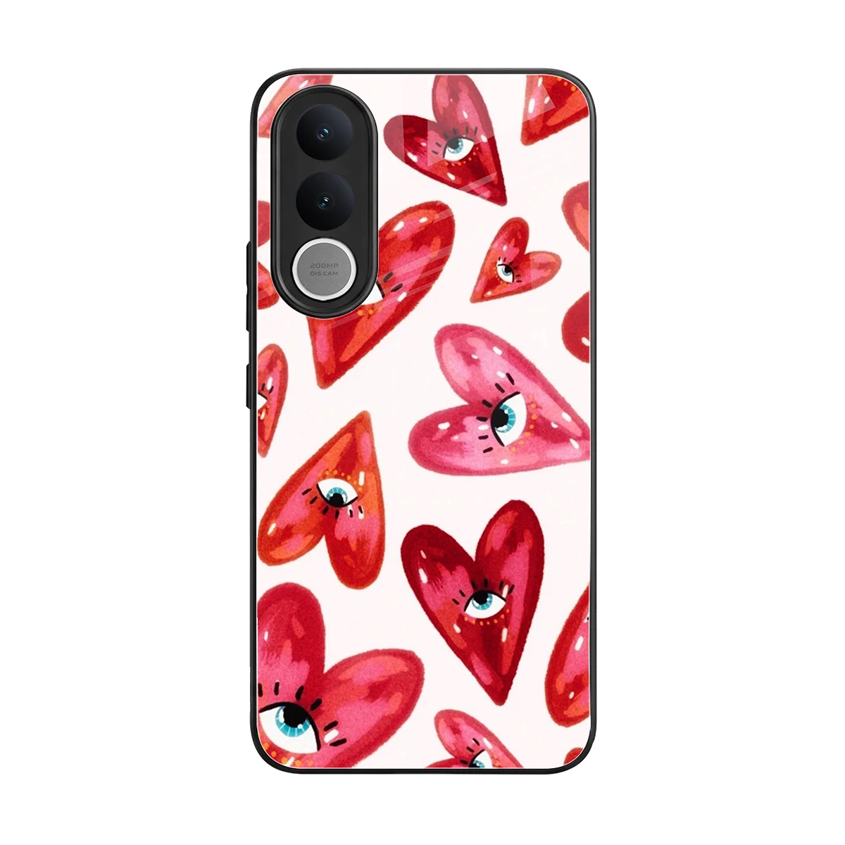 Lash Love back phone cover | glass case for vivo v70 fe