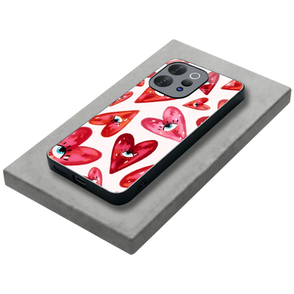 Lash Love stylish phone case for vivo v70 | glossy glass and slim fit