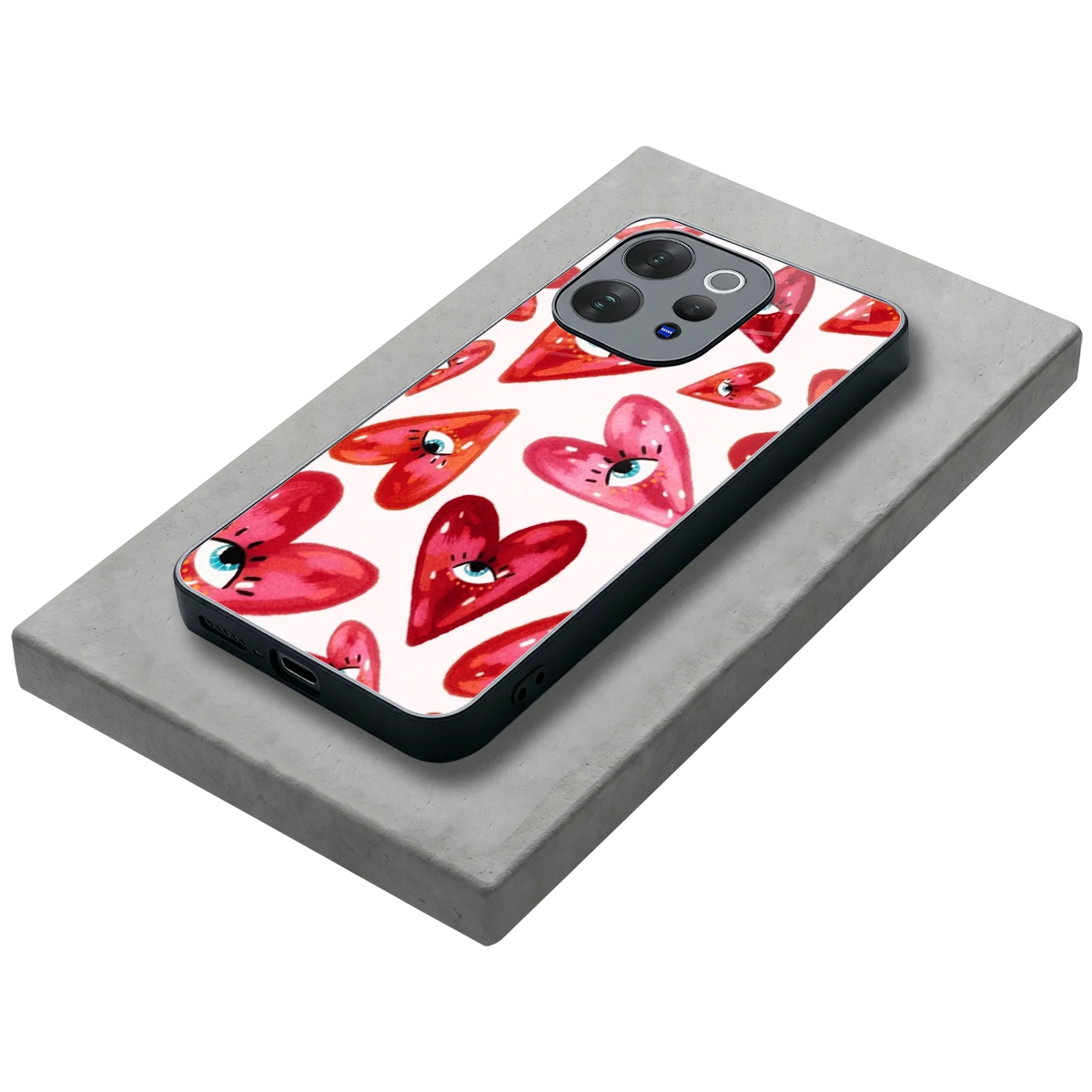 Lash Love stylish phone case for vivo v70 elite | glossy glass and slim fit