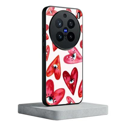 Lash Love vivo x200 pro mobile cover | shockproof glass phone case