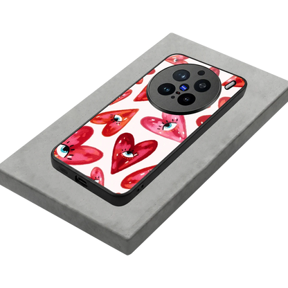 Lash Love stylish phone case for vivo x200 pro | glossy glass and slim fit