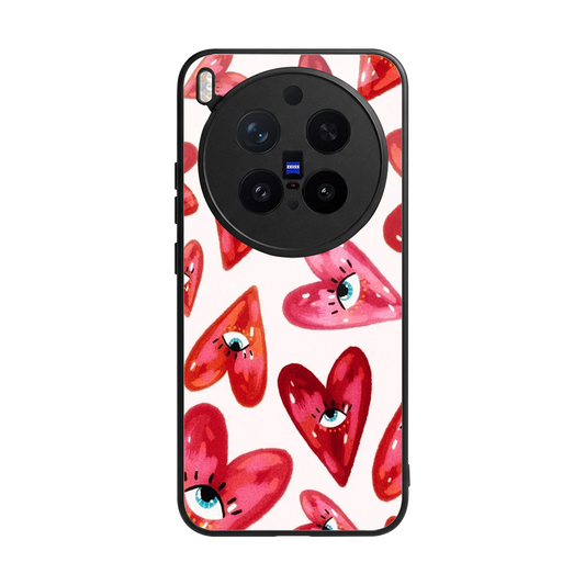 Lash Love back phone cover | glass case for vivo x300 pro