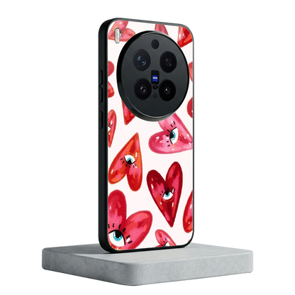 Lash Love vivo x300 pro mobile cover | shockproof glass phone case
