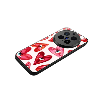 Lash Love stylish phone case for vivo x300 pro | glossy glass and slim fit