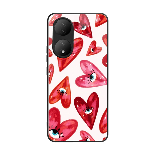Lash Love back phone cover | glass case for Vivo-y100