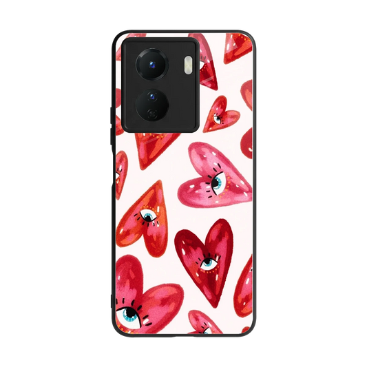 Lash Love back phone cover | glass case for vivo y16