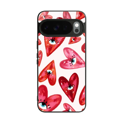 Lash Love back phone cover | glass case for google pixel 10 pro