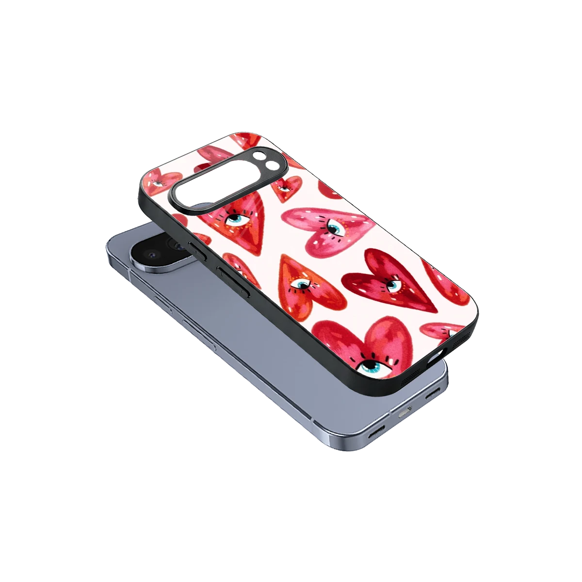 Lash Love sleek google pixel 10 pro cover with tempered glass back and TPU edges