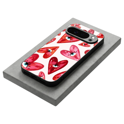 Lash Love stylish phone case for google pixel 10 pro | glossy glass and slim fit