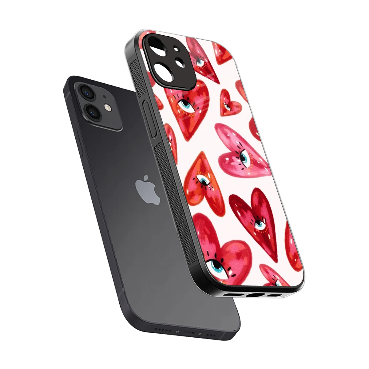 Lash Love sleek iphone 12 cover with tempered glass back and TPU edges