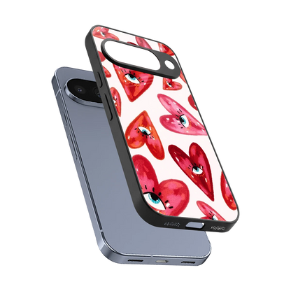 Lash Love sleek google pixel 10 cover with tempered glass back and TPU edges