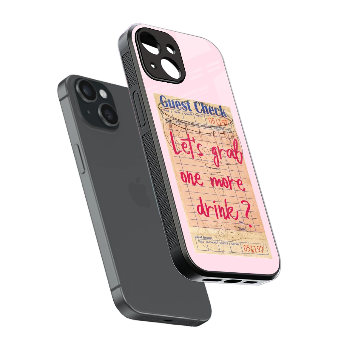 Last Call sleek iphone 14 cover with tempered glass back and TPU edges