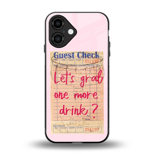 Last Call back phone cover | glass case for iphone 16