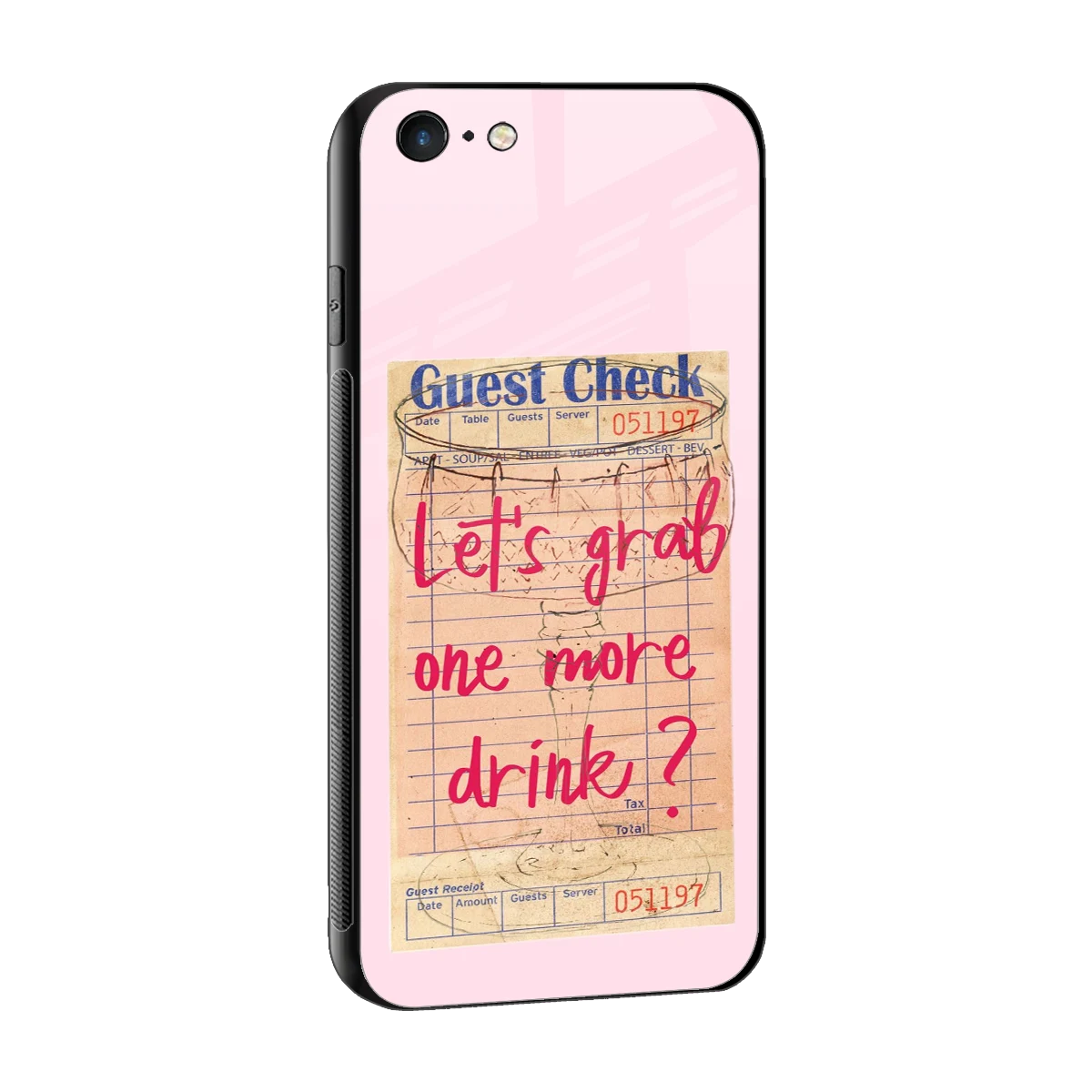 Last Call sleek iphone 6s plus cover with tempered glass back and TPU edges
