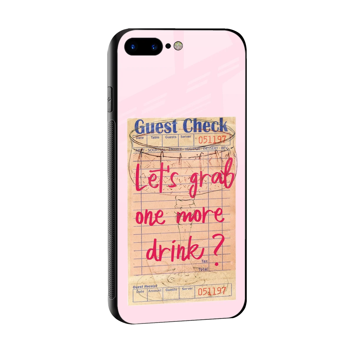 Last Call sleek iphone 8 plus cover with tempered glass back and TPU edges