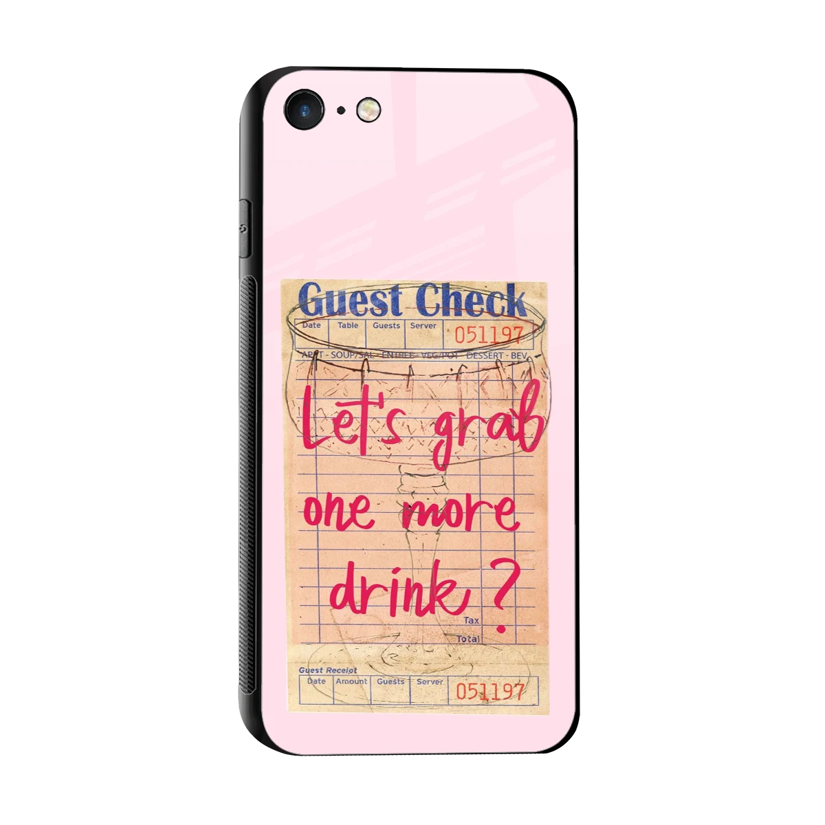 Last Call sleek iphone 7 cover with tempered glass back and TPU edges