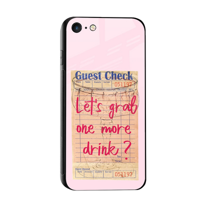 Last Call sleek iphone 7 cover with tempered glass back and TPU edges