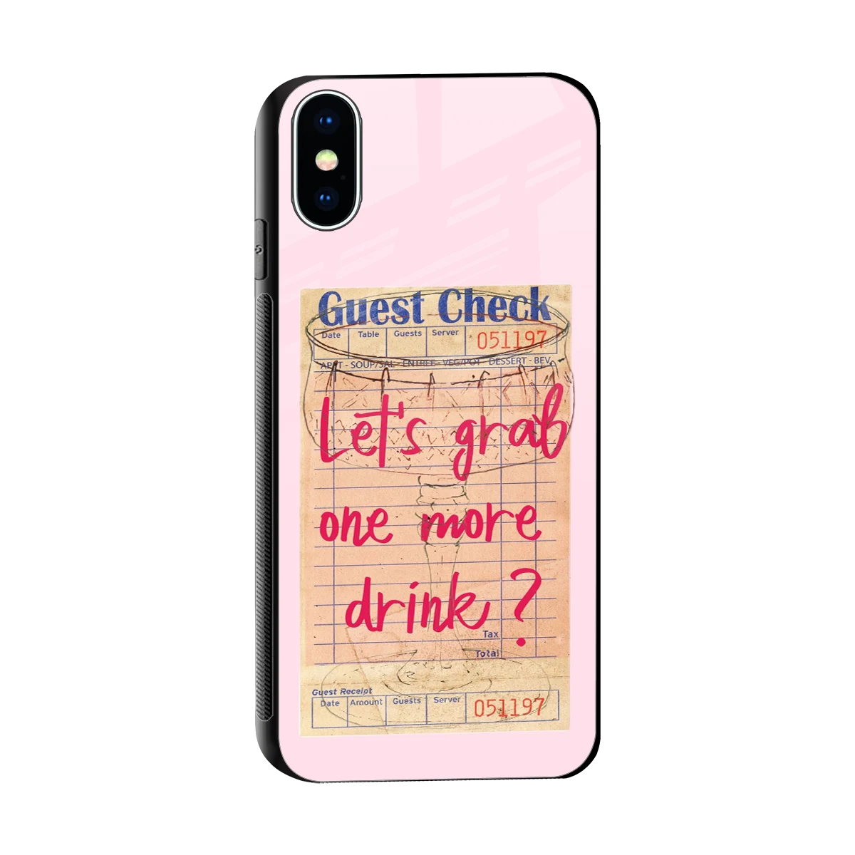 Last Call sleek iphone x cover with tempered glass back and TPU edges
