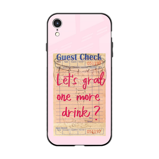 Last Call back phone cover | glass case for iphone xr