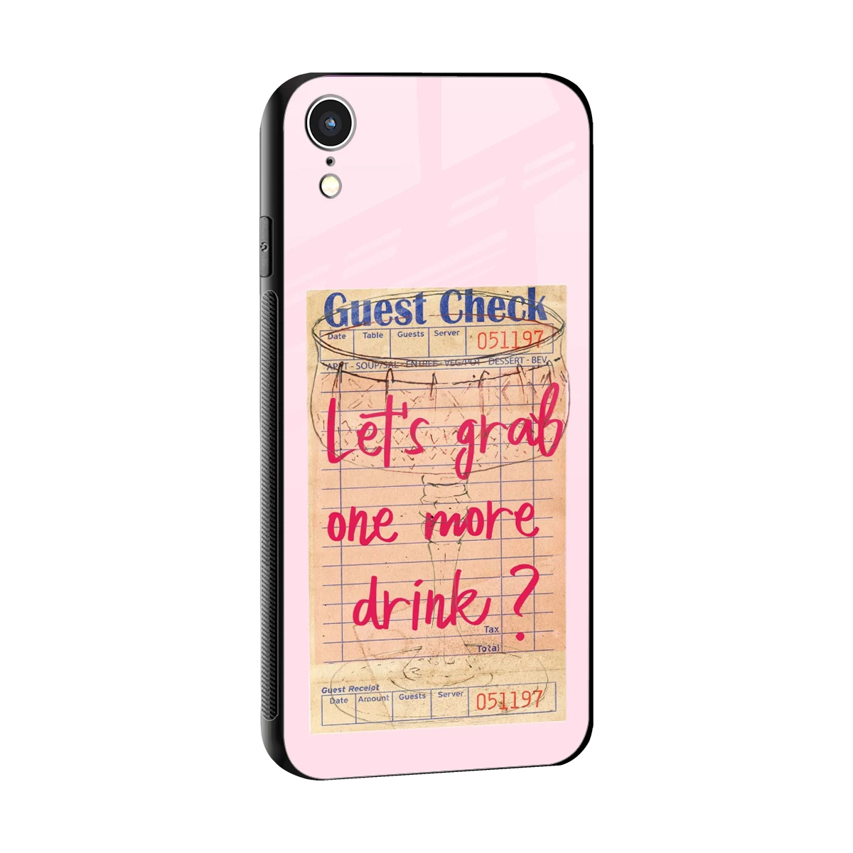 Last Call sleek iphone xr cover with tempered glass back and TPU edges