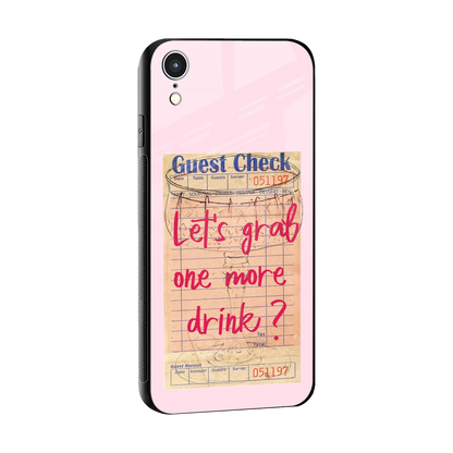 Last Call sleek iphone xr cover with tempered glass back and TPU edges