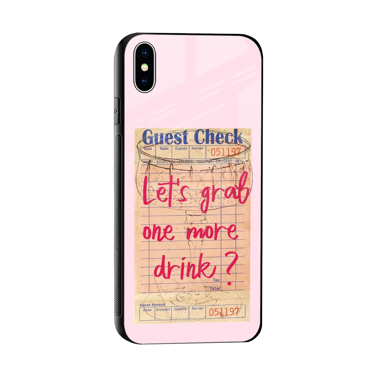 Last Call sleek iphone xs max cover with tempered glass back and TPU edges