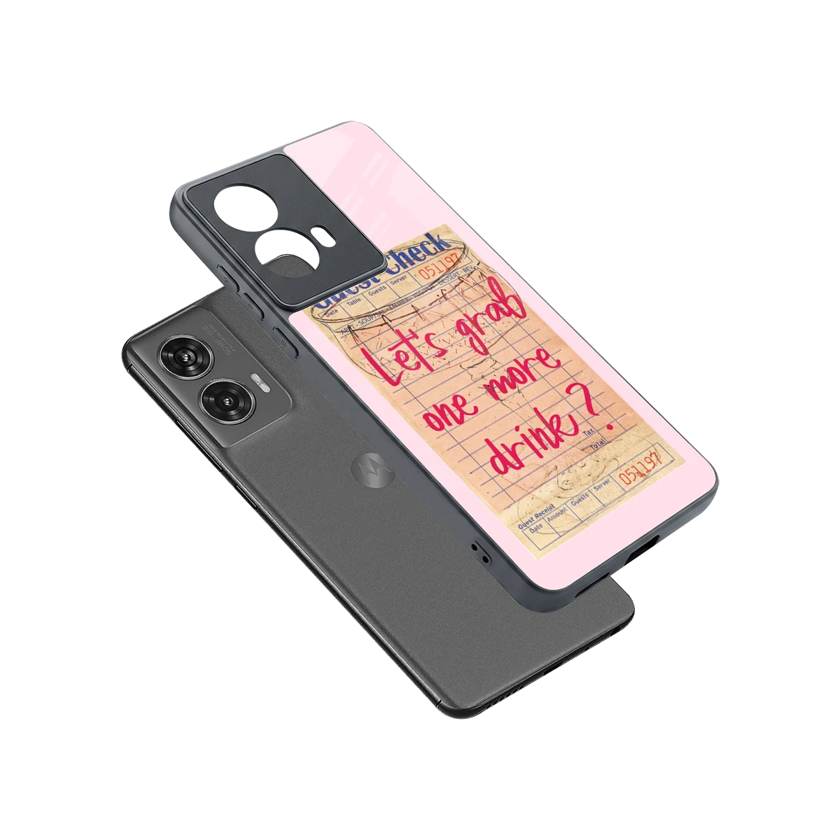Last Call sleek motorola edge 50 fusion cover with tempered glass back and TPU edges