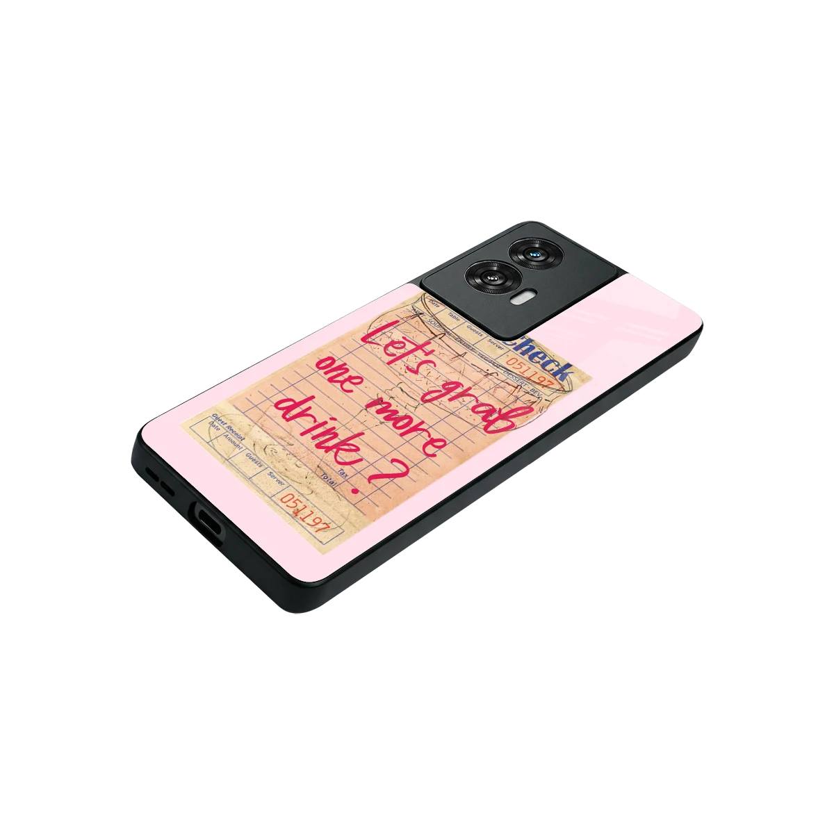 Last Call stylish phone case for motorola edge 50 fusion | glossy glass and slim fit