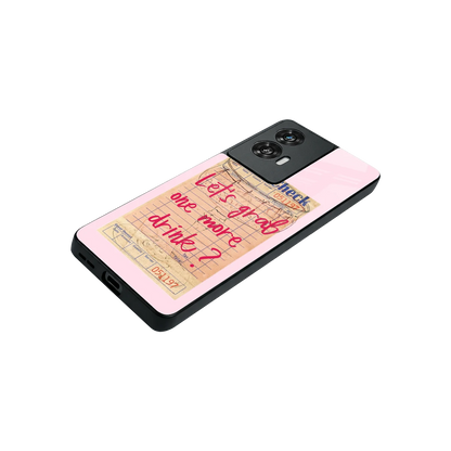 Last Call stylish phone case for motorola edge 50 fusion | glossy glass and slim fit