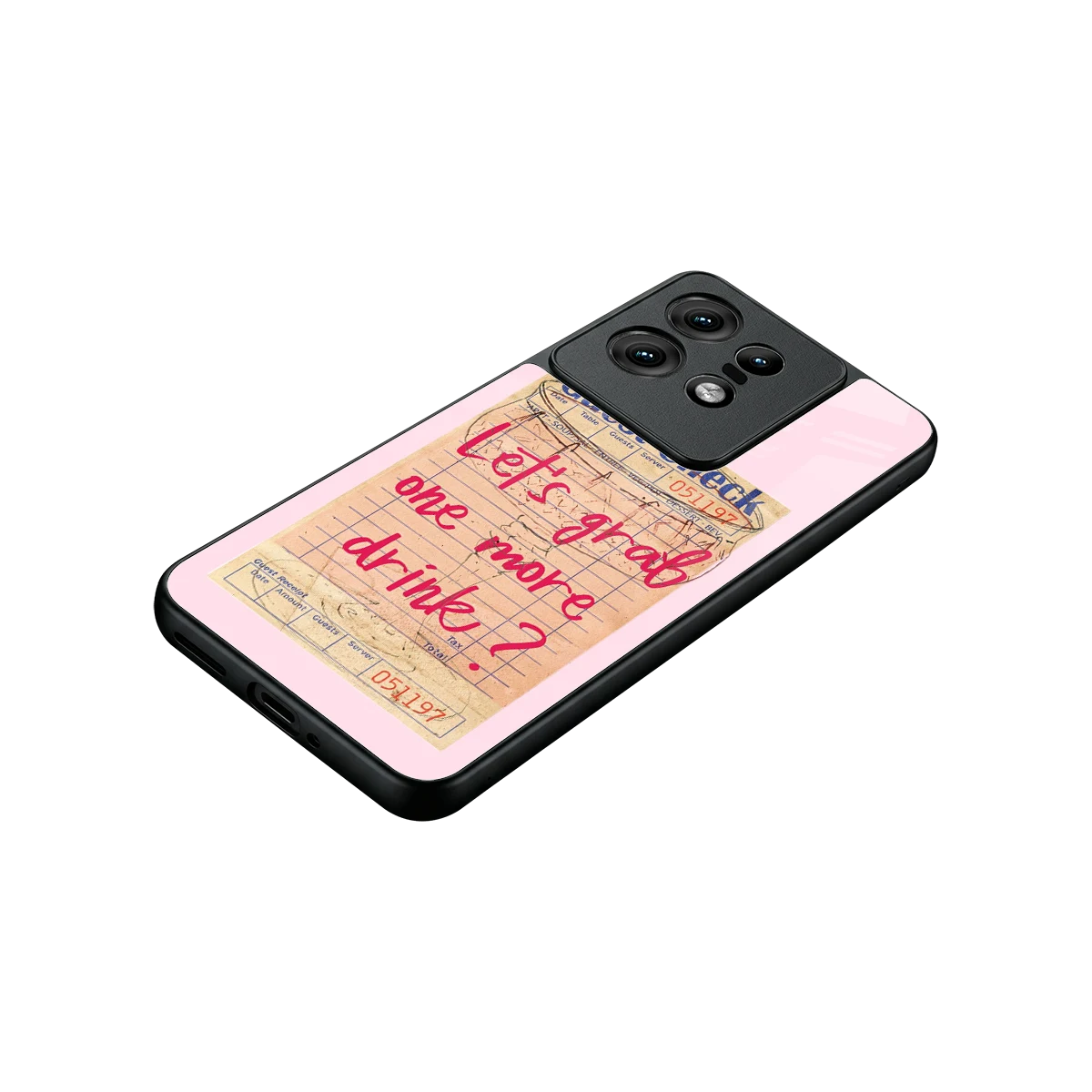 Last Call stylish phone case for motorola edge 50 pro | glossy glass and slim fit