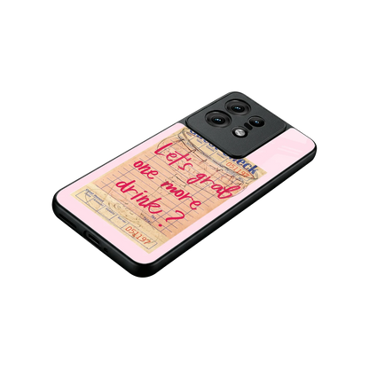 Last Call stylish phone case for motorola edge 50 pro | glossy glass and slim fit
