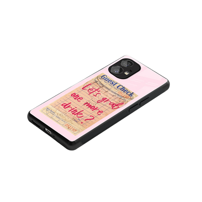 Last Call stylish phone case for nothing phone 1 | glossy glass and slim fit