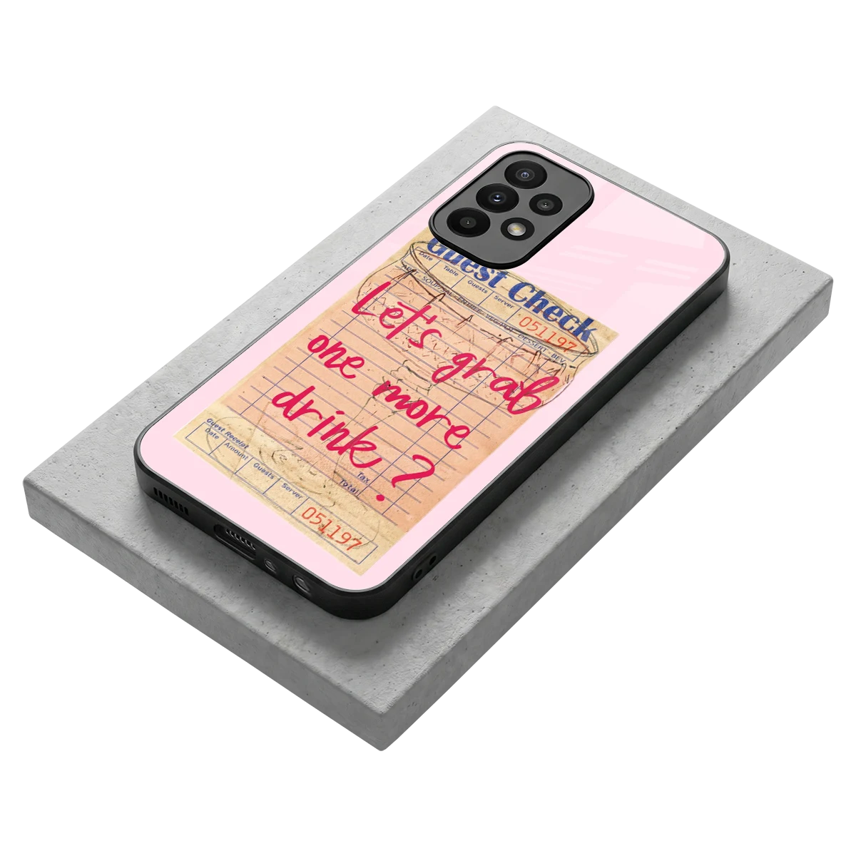 Last Call stylish phone case for samsung galaxy a23 | glossy glass and slim fit