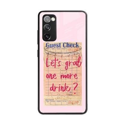 Last Call back phone cover | glass case for samsung galaxy s20 fe