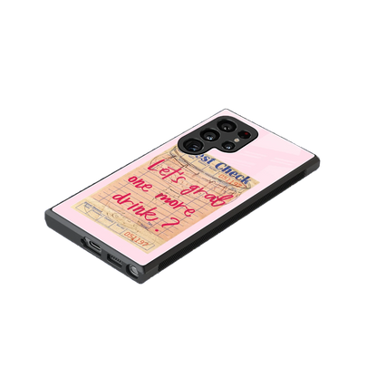 Last Call stylish phone case for samsung galaxy s24 ultra | glossy glass and slim fit