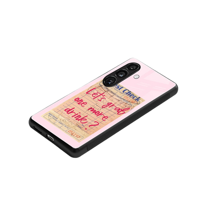Last Call stylish phone case for samsung galaxy s25 plus | glossy glass and slim fit