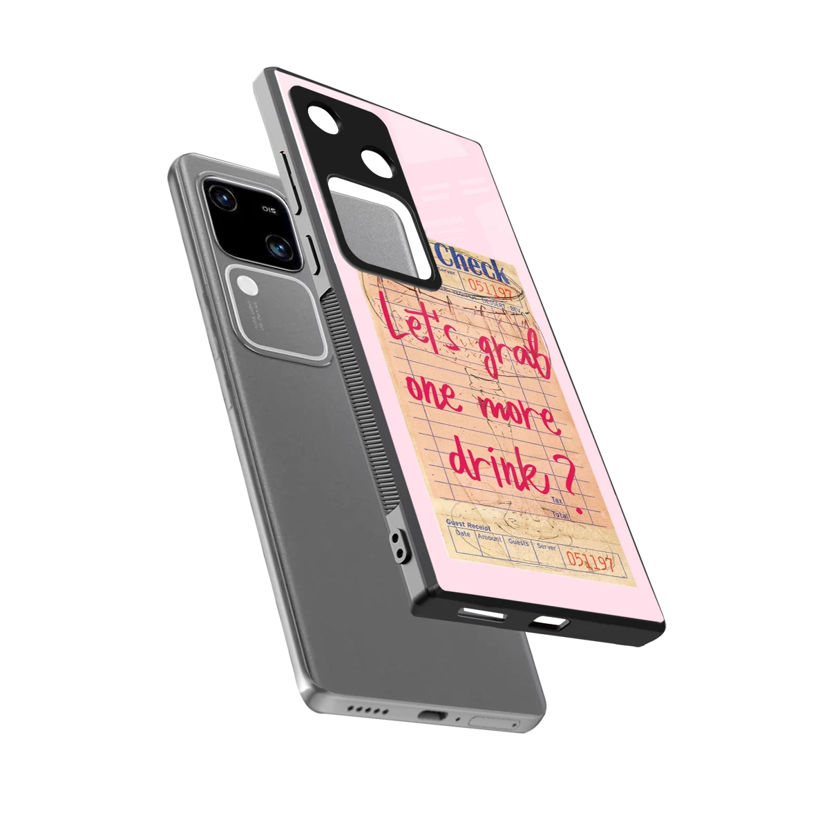 Last Call sleek vivo v30 cover with tempered glass back and TPU edges
