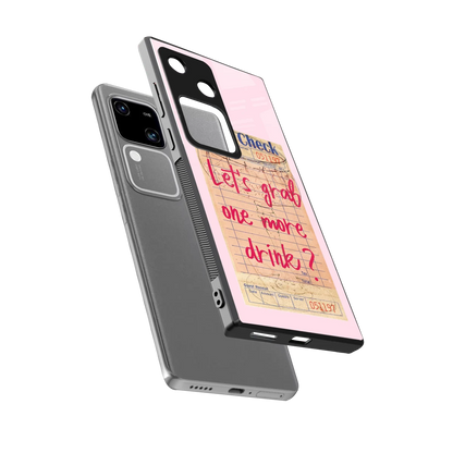 Last Call sleek vivo v30 cover with tempered glass back and TPU edges
