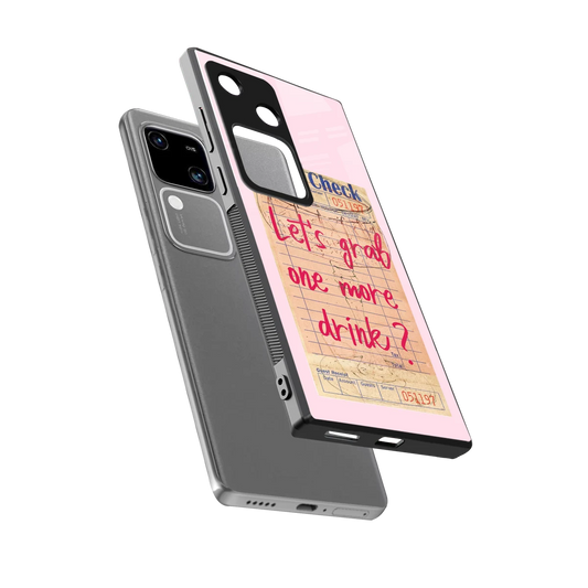 Last Call sleek vivo v30 cover with tempered glass back and TPU edges