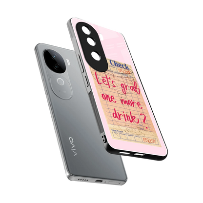 Last Call sleek vivo v40e cover with tempered glass back and TPU edges