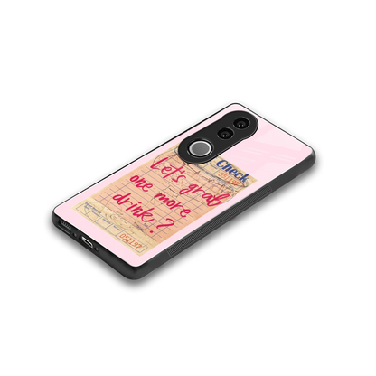Last Call stylish phone case for vivo v50 | glossy glass and slim fit