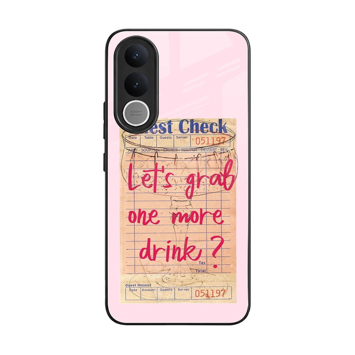 Last Call back phone cover | glass case for vivo v70 fe