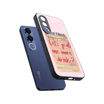 Last Call sleek vivo v70 fe cover with tempered glass back and TPU edges